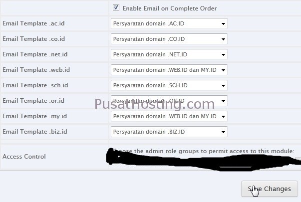 setting add on modul digital registra auto email